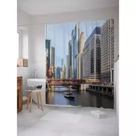 Шторка-занавеска для ванной JOYARTY