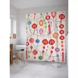 Шторка-занавеска для ванной JOYARTY