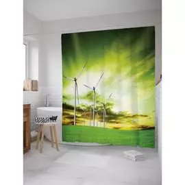 Шторка-занавеска для ванной JOYARTY