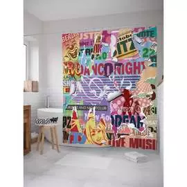 Шторка-занавеска для ванной JOYARTY