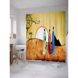 Шторка-занавеска для ванной JOYARTY