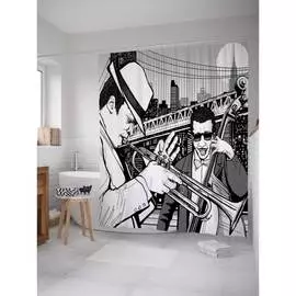 Шторка-занавеска для ванной JOYARTY