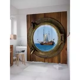 Шторка-занавеска для ванной JOYARTY