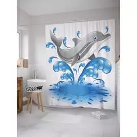 Шторка-занавеска для ванной JOYARTY