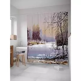 Шторка-занавеска для ванной JOYARTY