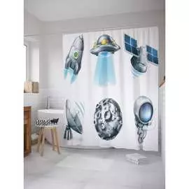 Шторка-занавеска для ванной JOYARTY