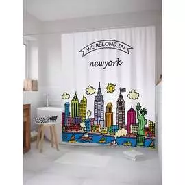 Шторка-занавеска для ванной JOYARTY