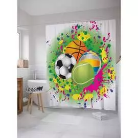 Шторка-занавеска для ванной JOYARTY