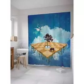 Шторка-занавеска для ванной JOYARTY