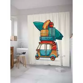 Шторка-занавеска для ванной JOYARTY