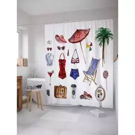 Шторка-занавеска для ванной JOYARTY