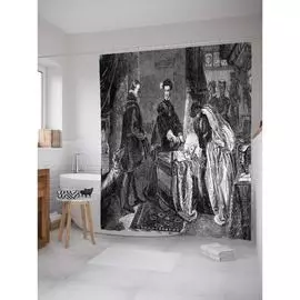 Шторка-занавеска для ванной JOYARTY