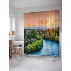 Шторка-занавеска для ванной JOYARTY