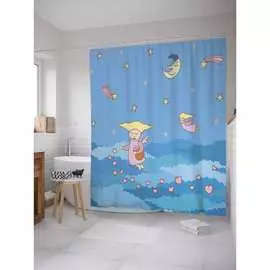 Шторка-занавеска для ванной JOYARTY