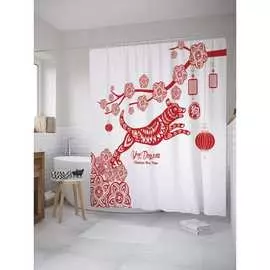 Шторка-занавеска для ванной JOYARTY