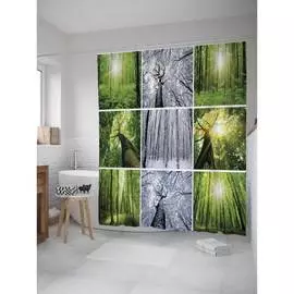 Шторка-занавеска для ванной JOYARTY