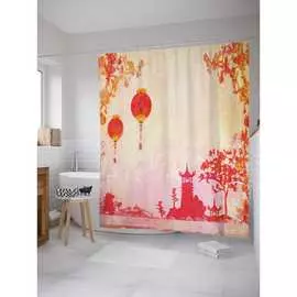 Шторка-занавеска для ванной JOYARTY