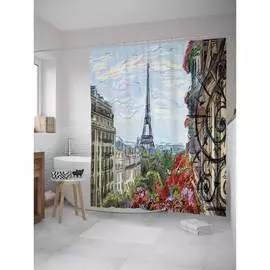 Шторка-занавеска для ванной JOYARTY