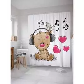 Шторка-занавеска для ванной JOYARTY