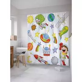 Шторка-занавеска для ванной JOYARTY