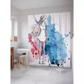 Шторка-занавеска для ванной JOYARTY