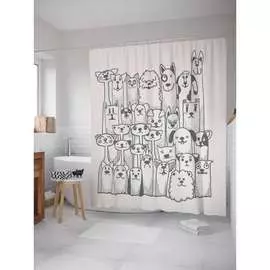 Шторка-занавеска для ванной JOYARTY