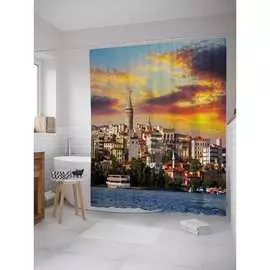 Шторка-занавеска для ванной JOYARTY