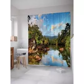 Шторка-занавеска для ванной JOYARTY