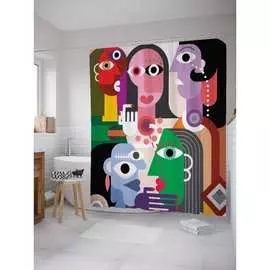 Шторка-занавеска для ванной JOYARTY