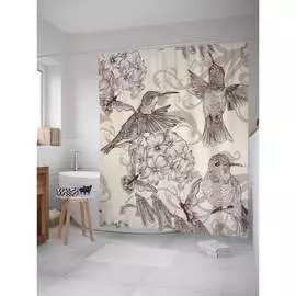 Шторка-занавеска для ванной JOYARTY