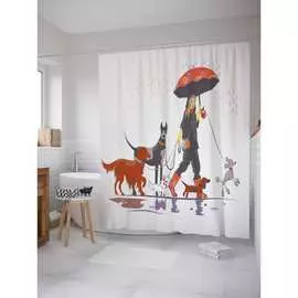 Шторка-занавеска для ванной JOYARTY