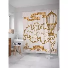 Шторка-занавеска для ванной JOYARTY