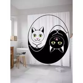 Шторка-занавеска для ванной JOYARTY