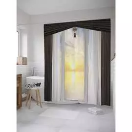 Шторка-занавеска для ванной JOYARTY
