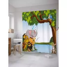 Шторка-занавеска для ванной JOYARTY