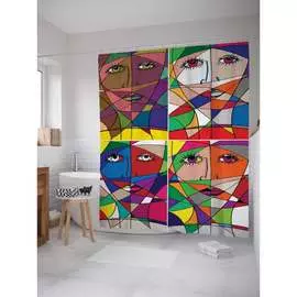 Шторка-занавеска для ванной JOYARTY