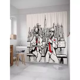 Шторка-занавеска для ванной JOYARTY