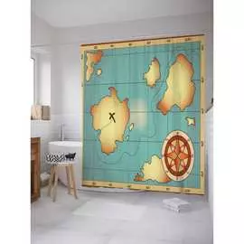 Шторка-занавеска для ванной JOYARTY