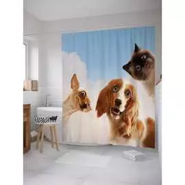 Шторка-занавеска для ванной JOYARTY