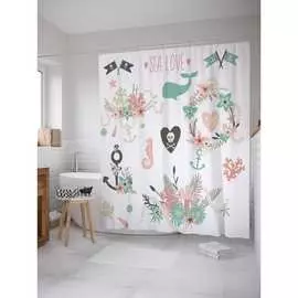 Шторка-занавеска для ванной JOYARTY