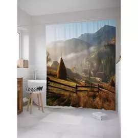 Шторка-занавеска для ванной JOYARTY