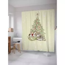 Шторка-занавеска для ванной JOYARTY