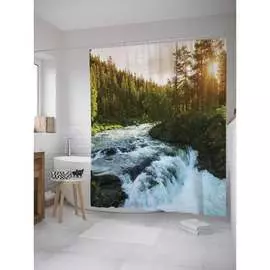 Шторка-занавеска для ванной JOYARTY