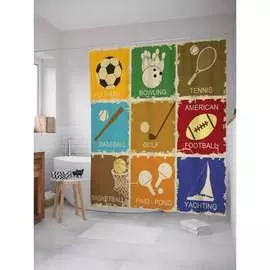 Шторка-занавеска для ванной JOYARTY