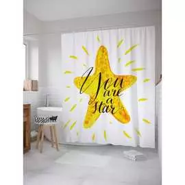 Шторка-занавеска для ванной JOYARTY