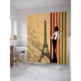 Шторка-занавеска для ванной JOYARTY