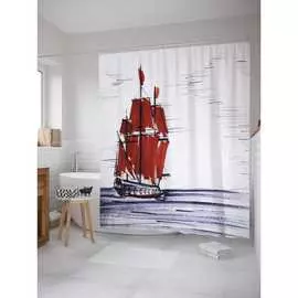 Шторка-занавеска для ванной JOYARTY