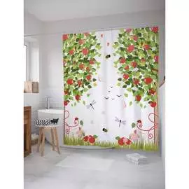 Шторка-занавеска для ванной JOYARTY