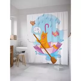 Шторка-занавеска для ванной JOYARTY