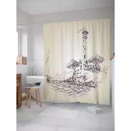 Шторка-занавеска для ванной JOYARTY